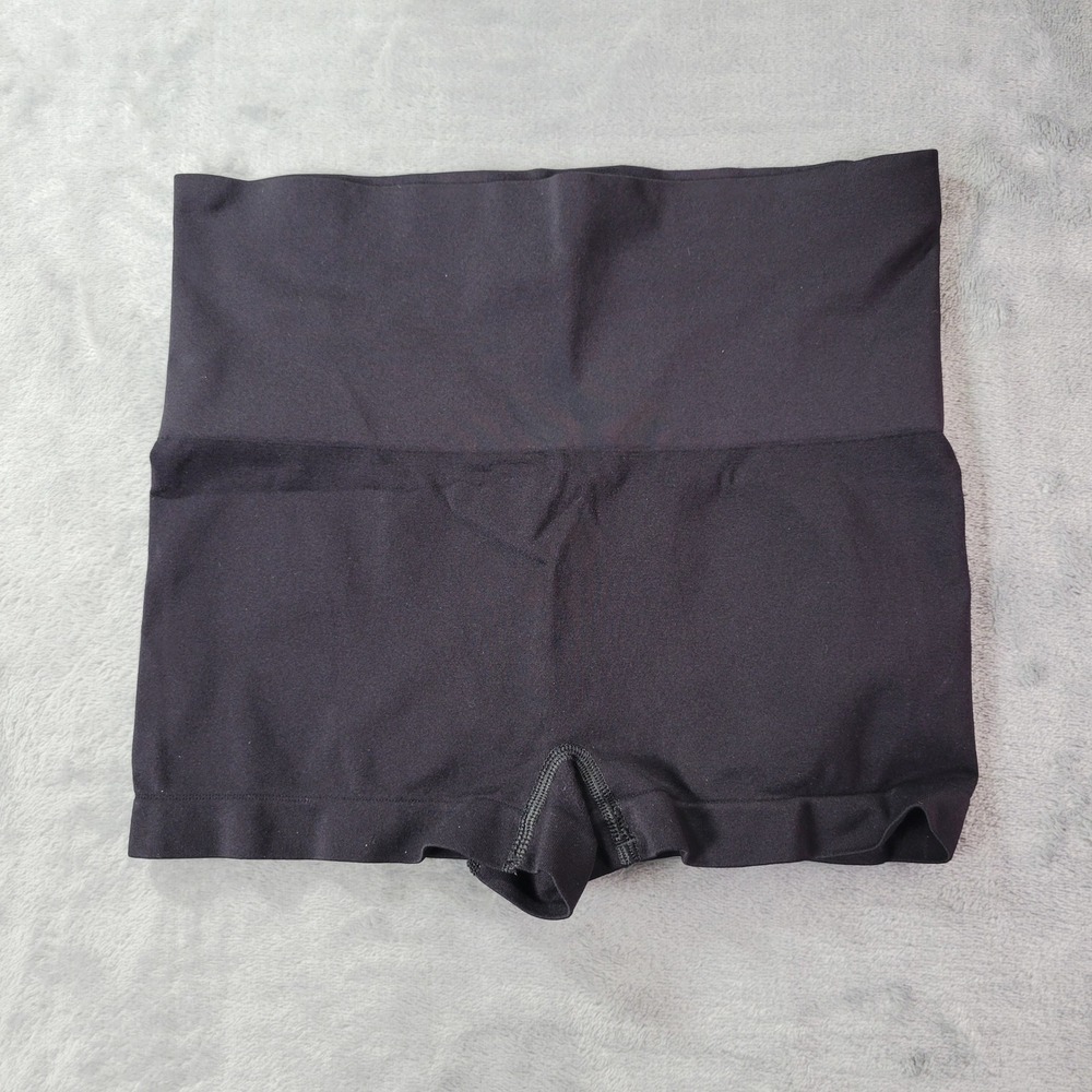 Spanx Higher Power Short Black High Waisted Shapewear Womens Seamless Smooth S